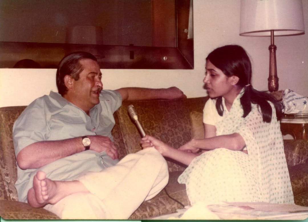 Deepti Naval with Raj Kapoor