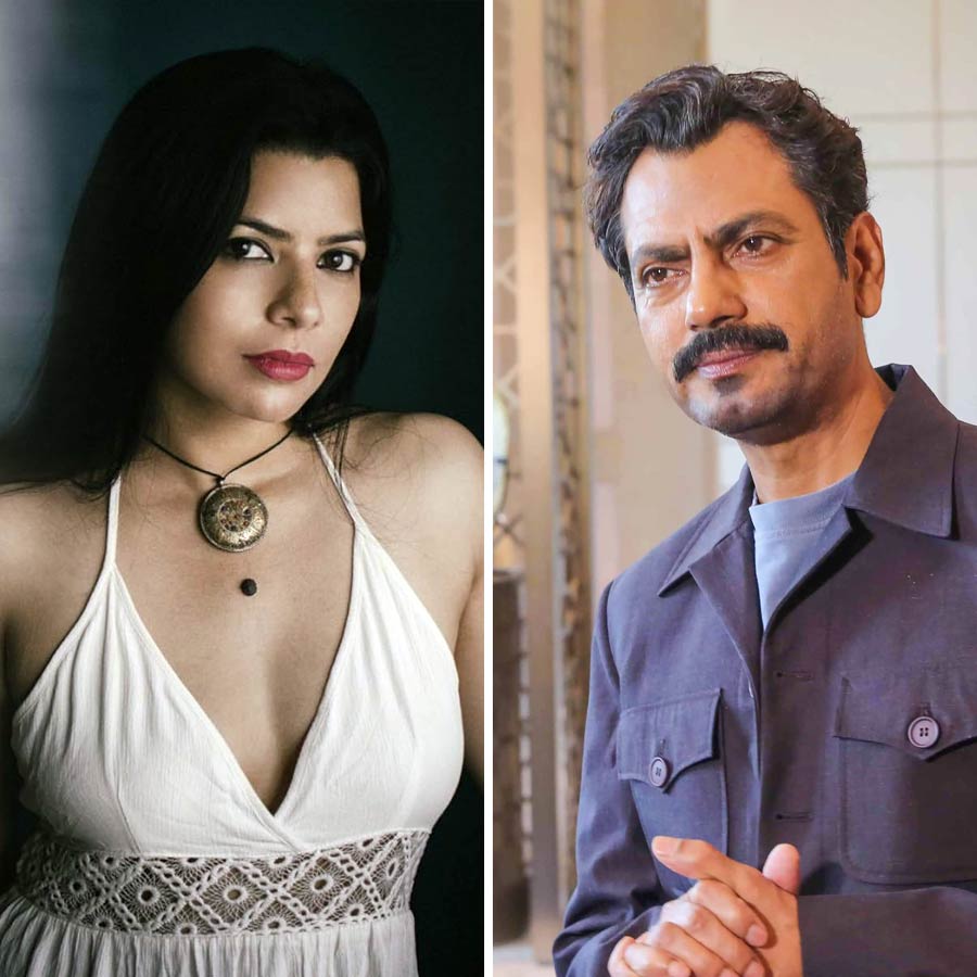 (বাঁ দিকে) রাজশ্রী দেশপাণ্ডে, (ডান দিকে) নওয়াজ়উদ্দীন সিদ্দিকী।