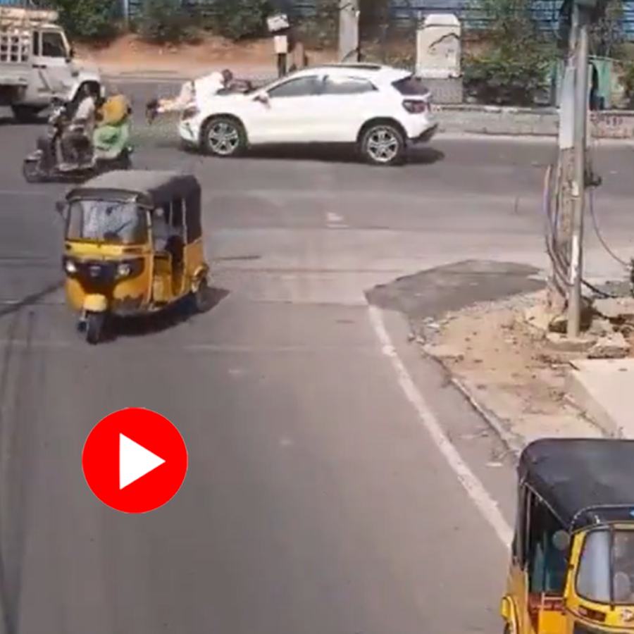 Video of drunk man dragging policeman on Mercedes bonnet nearly for 800 meter in Telangana, arrested dgtl