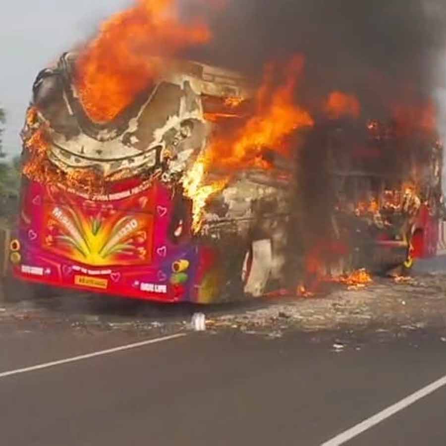 Fire in Bus