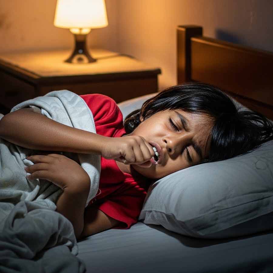 রাতেই কি শিশু বেশি কাশছে?