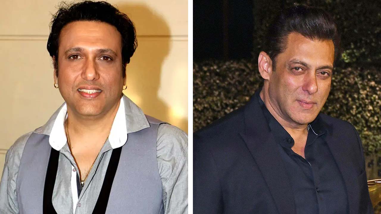 (বাঁ দিকে) গোবিন্দ, (ডান দিকে) সলমন খান।