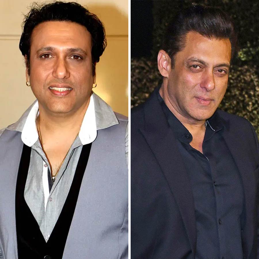 (বাঁ দিকে) গোবিন্দ, (ডান দিকে) সলমন খান।