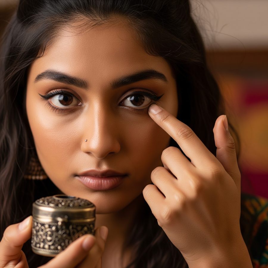 বাক্সের কাজল কী ভাবে পরতে হয়?