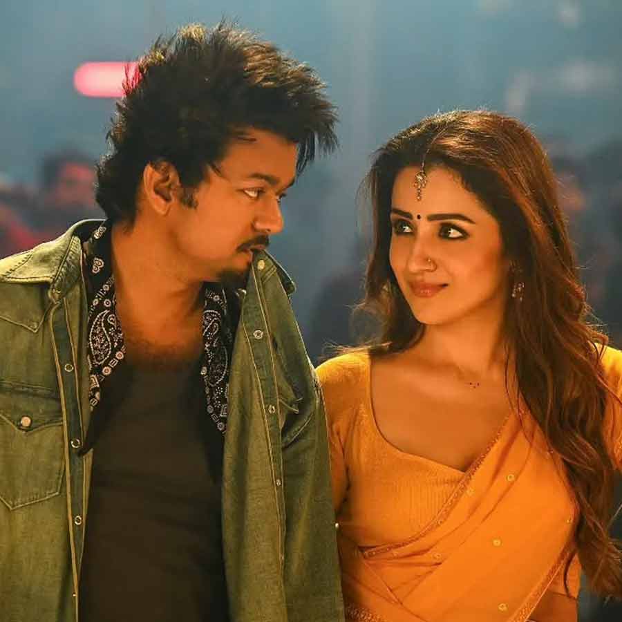 Thalapathy Vijay and Trisha Krishnan arrived together at a wedding in Chennai