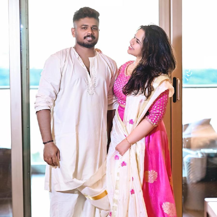 All need to know about Indian cricketer Sanju Samson’s wife Charulatha Ramesh