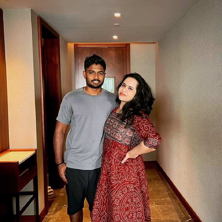 All need to know about Indian cricketer Sanju Samson’s wife Charulatha Ramesh