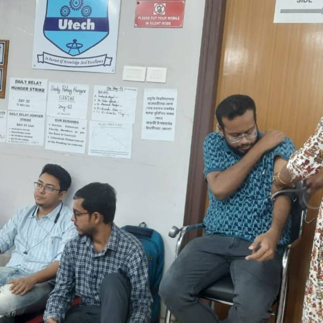 Hunger strike continues, authorities have not checked on the protesting employees, Allegation at MAKAUT dgtl