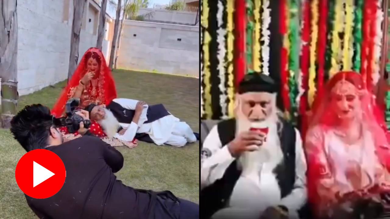 Video claims 60 year old man from Pakistan marries 26 year old divorced woman