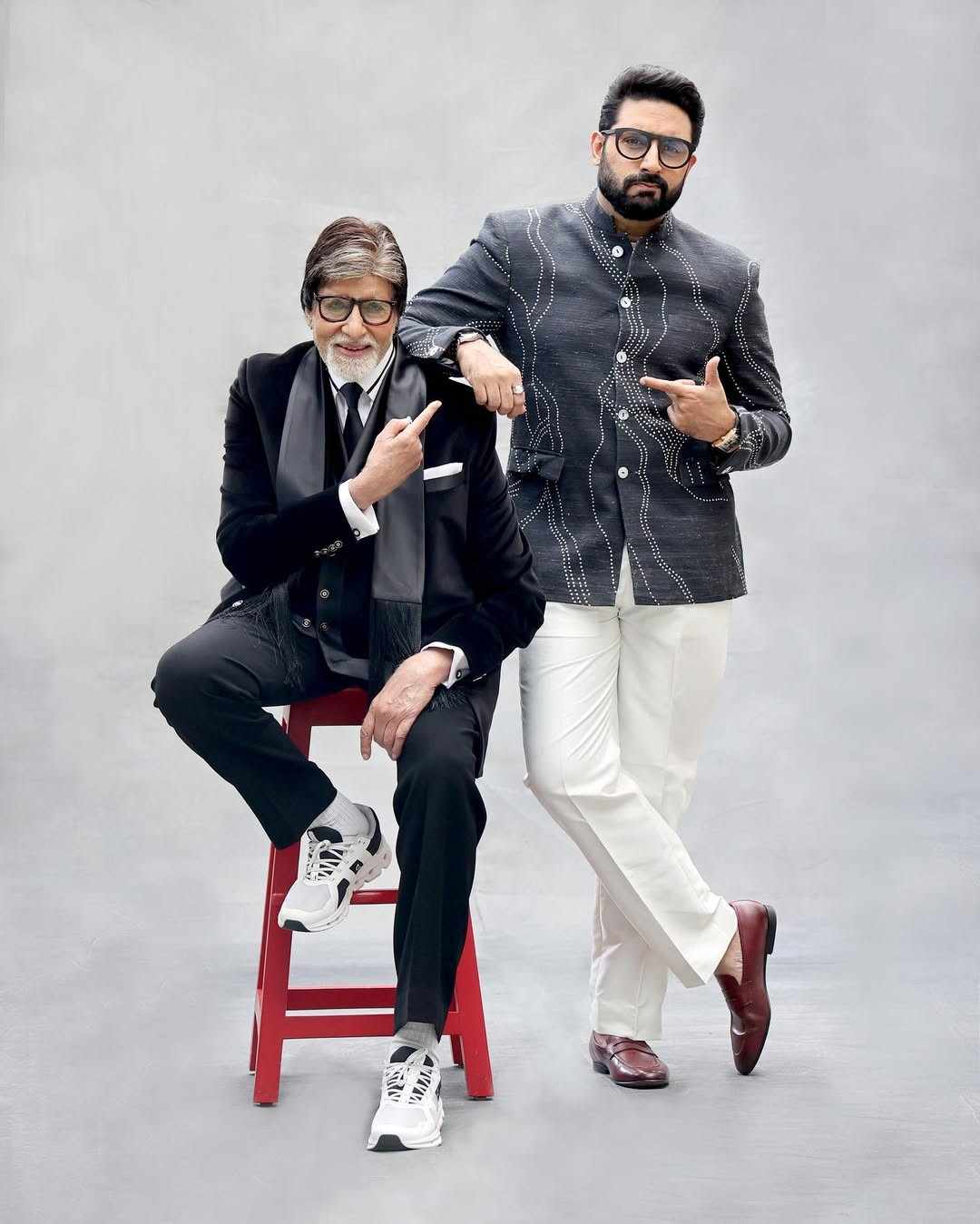 Abhishek Bachchan and Amitabh Bachchan