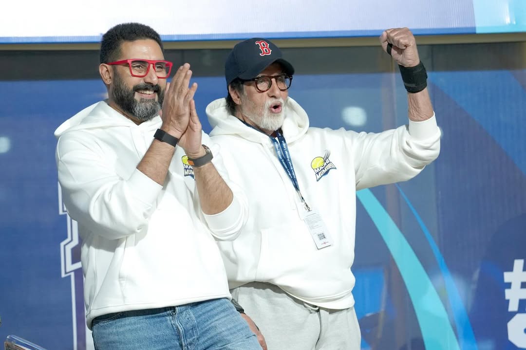 Abhishek Bachchan with Amitabh Bachchan