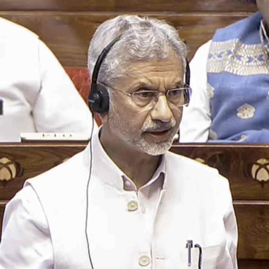 রাজ্যসভায় বিদেশমন্ত্রী এস জয়শঙ্কর।