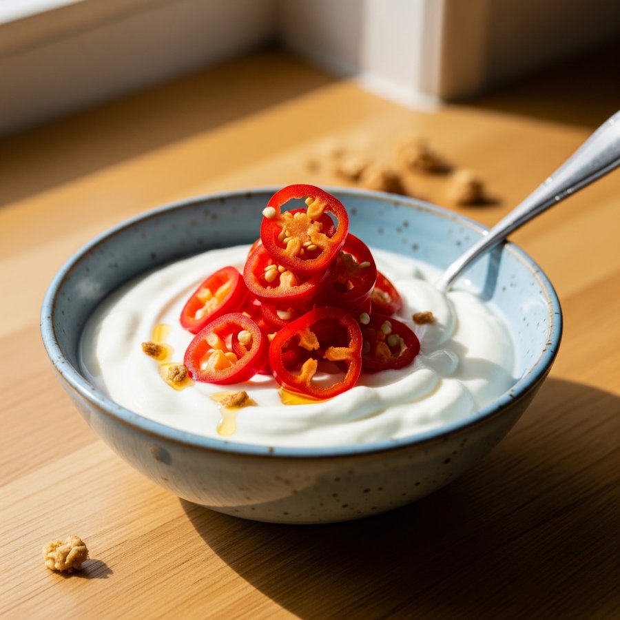 ইয়োগার্ট ও লঙ্কা।