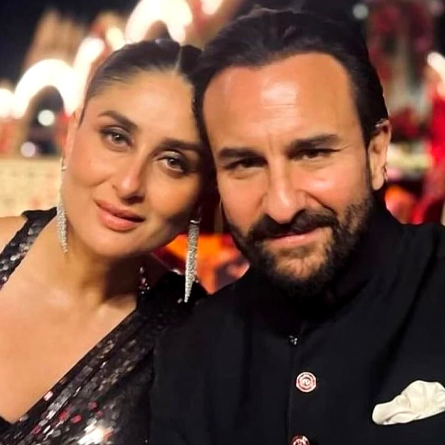 (বাঁ দিকে) করিনা কপূর, (ডান দিকে) সইফ আলি খান।