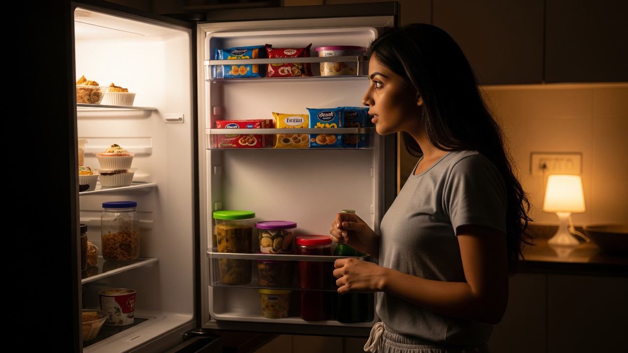 রাত হলেই খিদে চাগাড় দিয়ে ওঠে। ফ্রিজ খুলে মিষ্টি নয়, মনকে তুষ্ট করে খাবেন কোন খাবার?