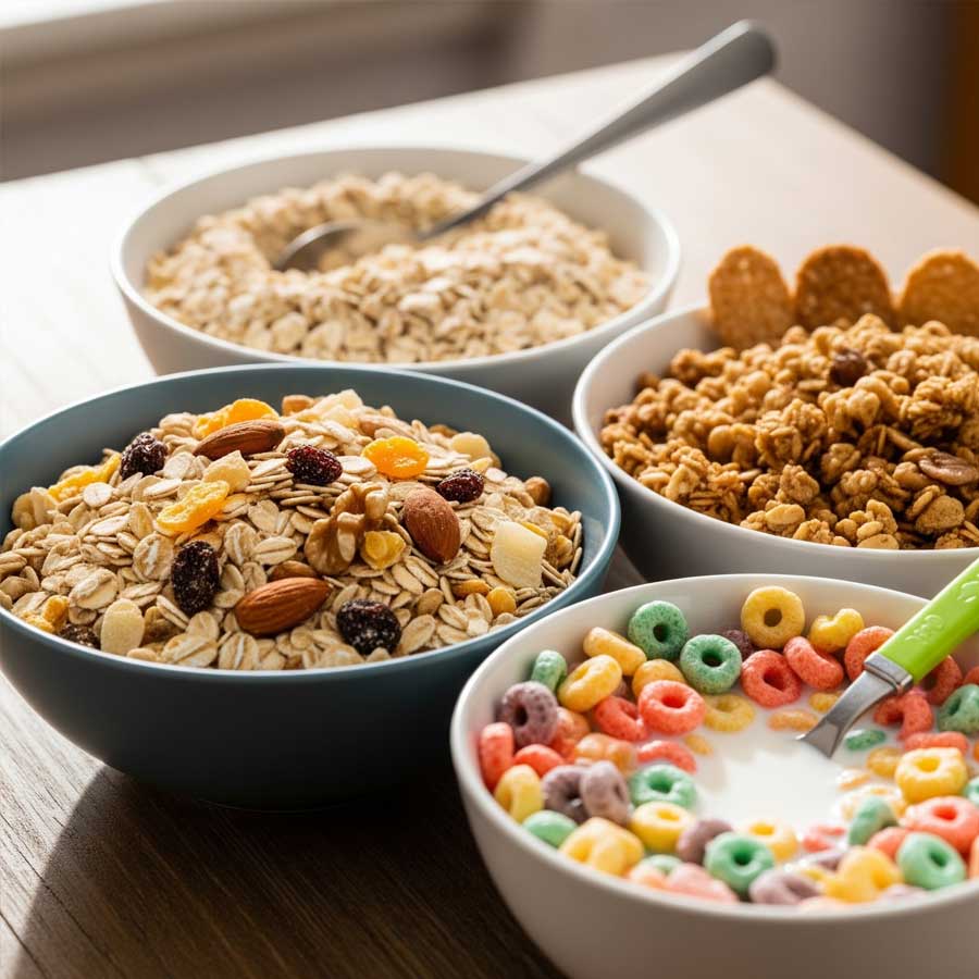 বাজারে রয়েছে রকমারি। জলখাবারে কোন ধরনের  সিরিয়াল খাওয়া ভাল?