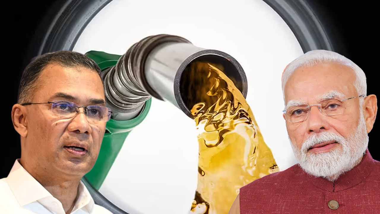 (বাঁ দিকে) বাংলাদেশের প্রধানমন্ত্রী তারেক রহমান। ভারতের প্রধানমন্ত্রী নরেন্দ্র মোদী (ডান দিকে)।