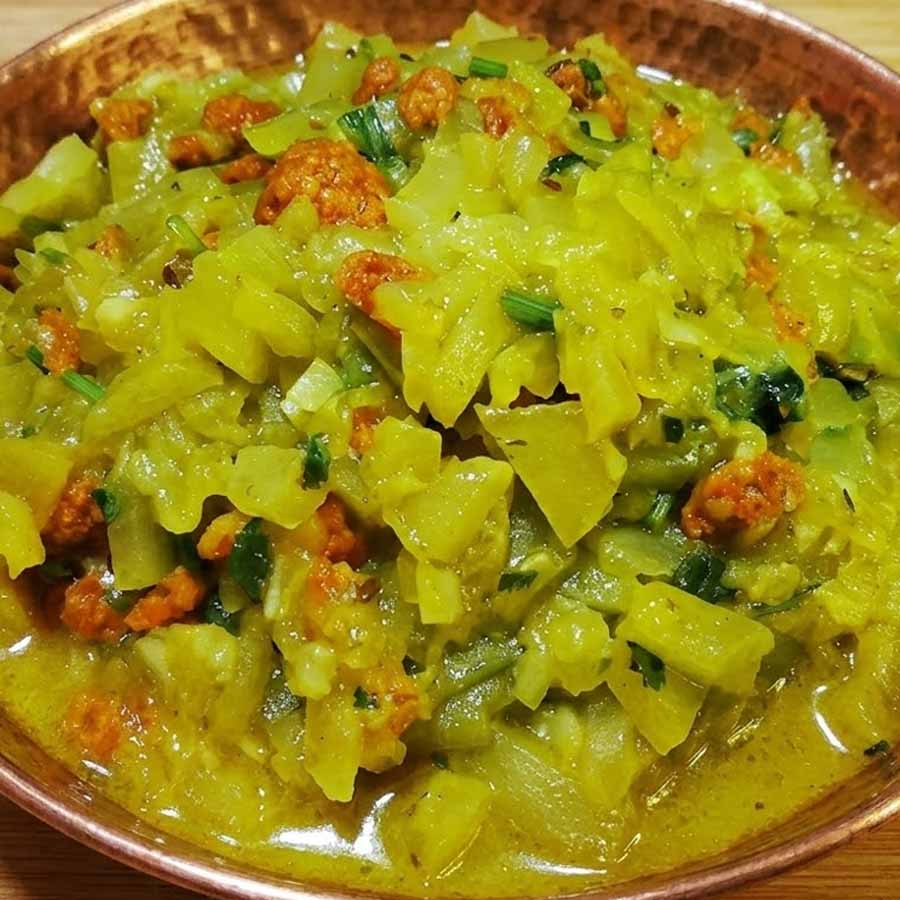 Bottle gourd and white sesame seeds recipe Tilmohini