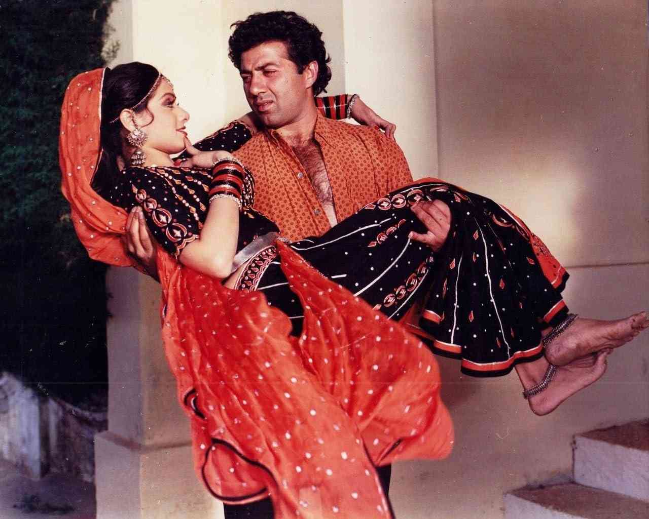 Sunny Deol and Sridevi