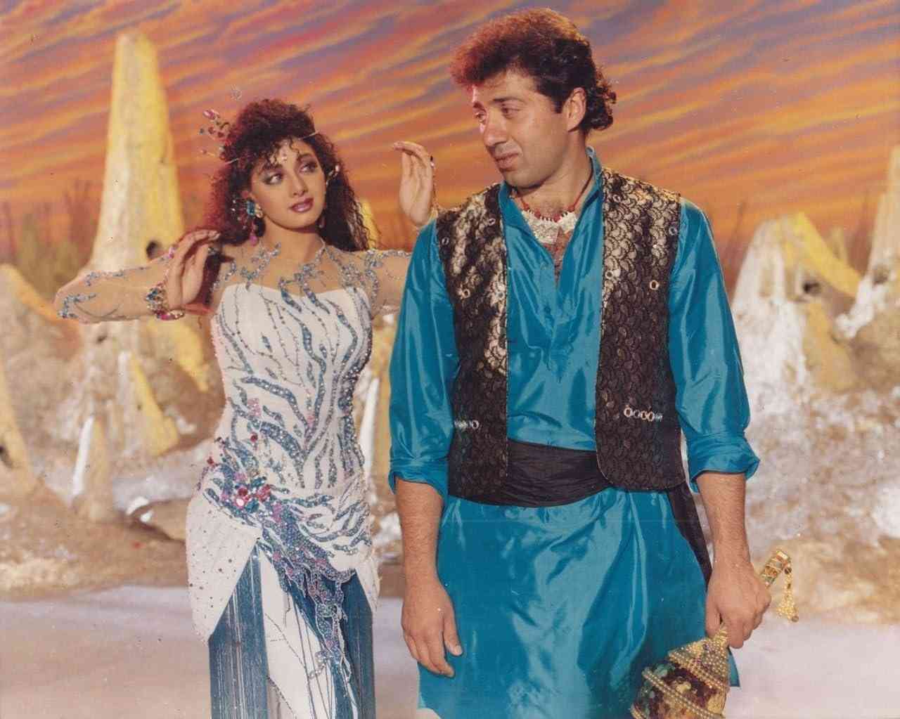 Sunny Deol and Sridevi