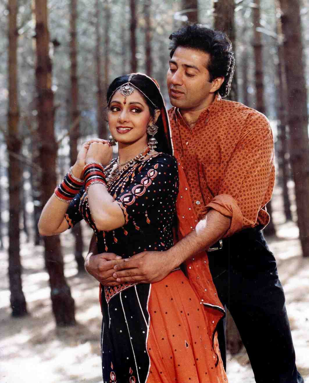 Sunny Deol and Sridevi