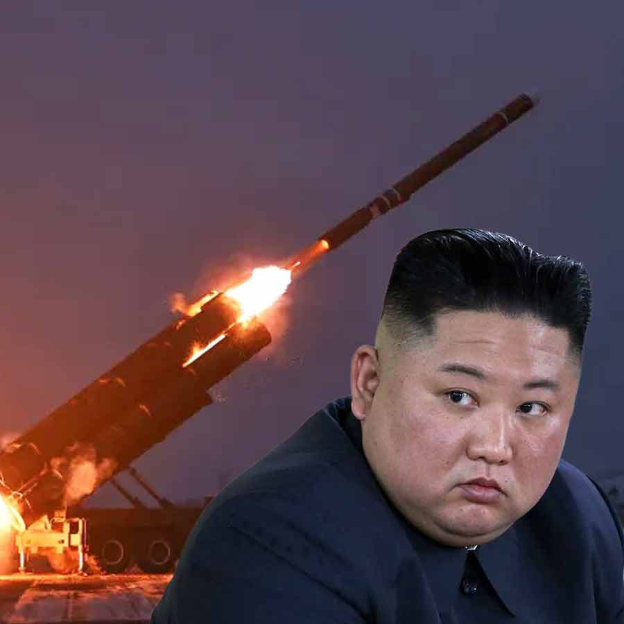 North Korea fires about 10 ballistic missiles toward sea in show of force