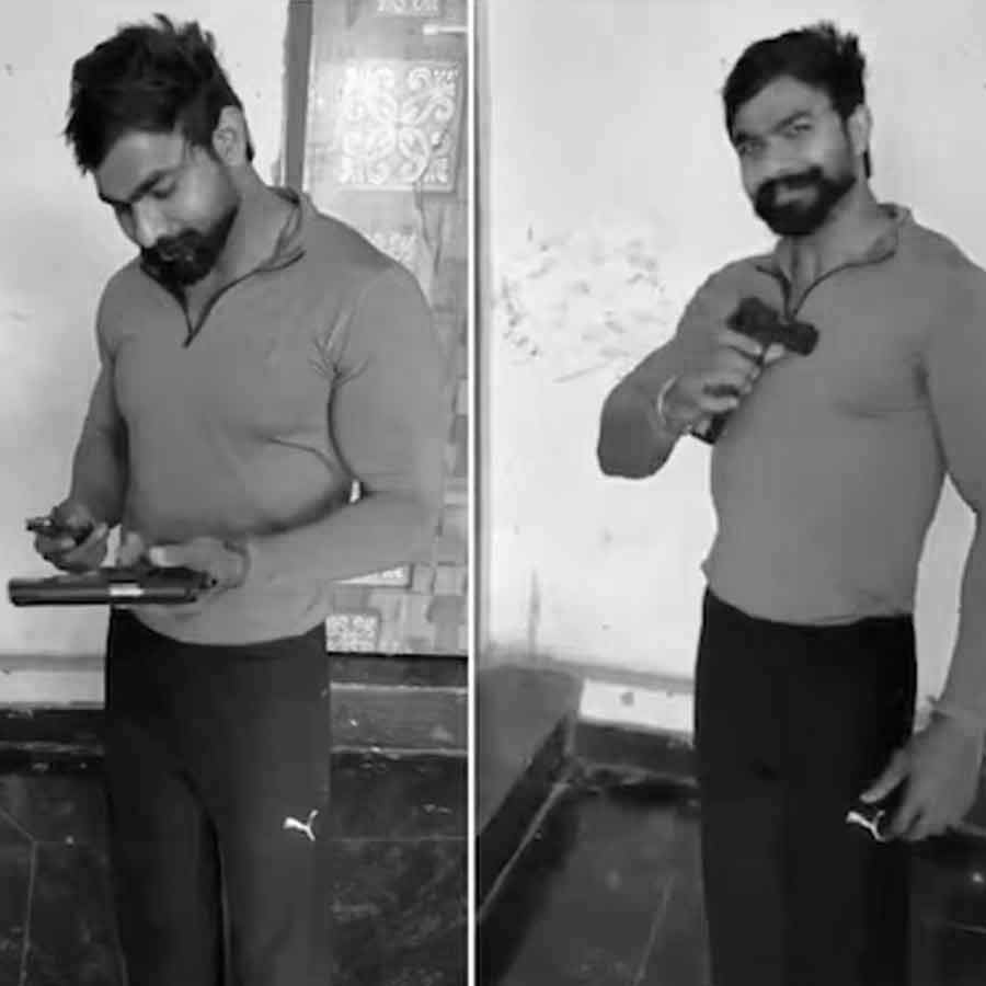 পিস্তল নিয়ে রিল বানাতে গিয়ে মৃত্যু দিল্লির যুবক পবনের। ছবি: সংগৃহীত।