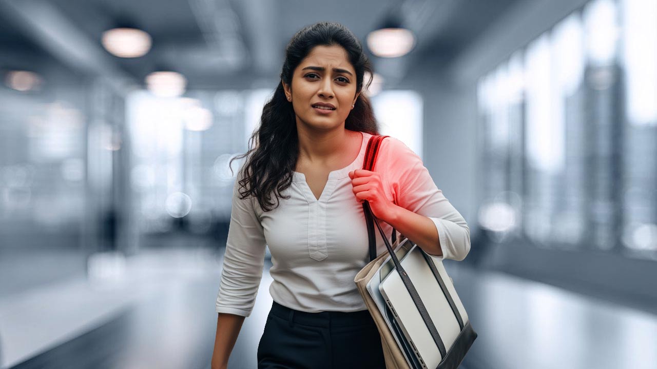 If you frequently carry your office essentials in a tote bag, know why you are at risk of musculoskeletal pain