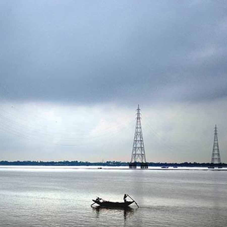 Preliminary work on the construction of the Gangasagar Bridge over the Muriganga has started in the mood of the polls