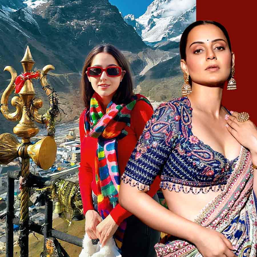 (বাঁ দিকে) সারা আলি খান, (ডান দিকে) কঙ্গনা রনৌত।