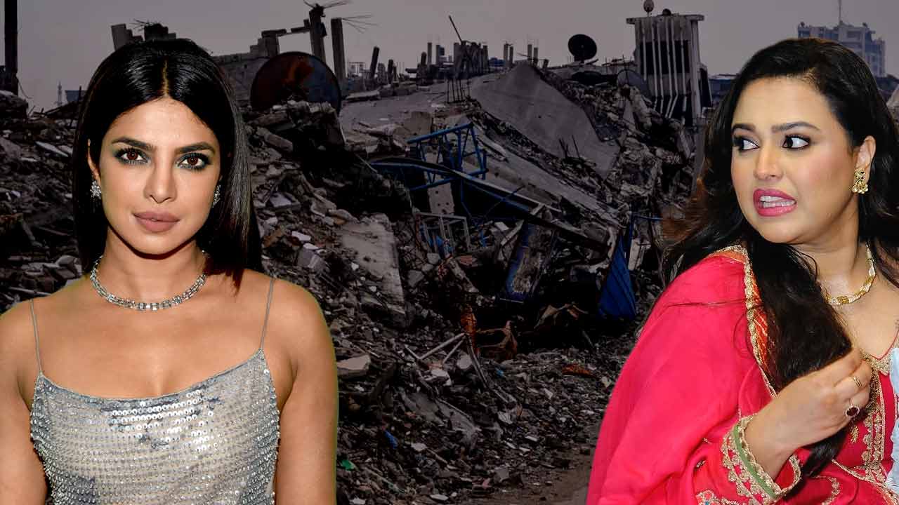 (বাঁ দিকে) প্রিয়ঙ্কা চোপড়া, (ডান দিকে) স্বরা ভাস্কর।