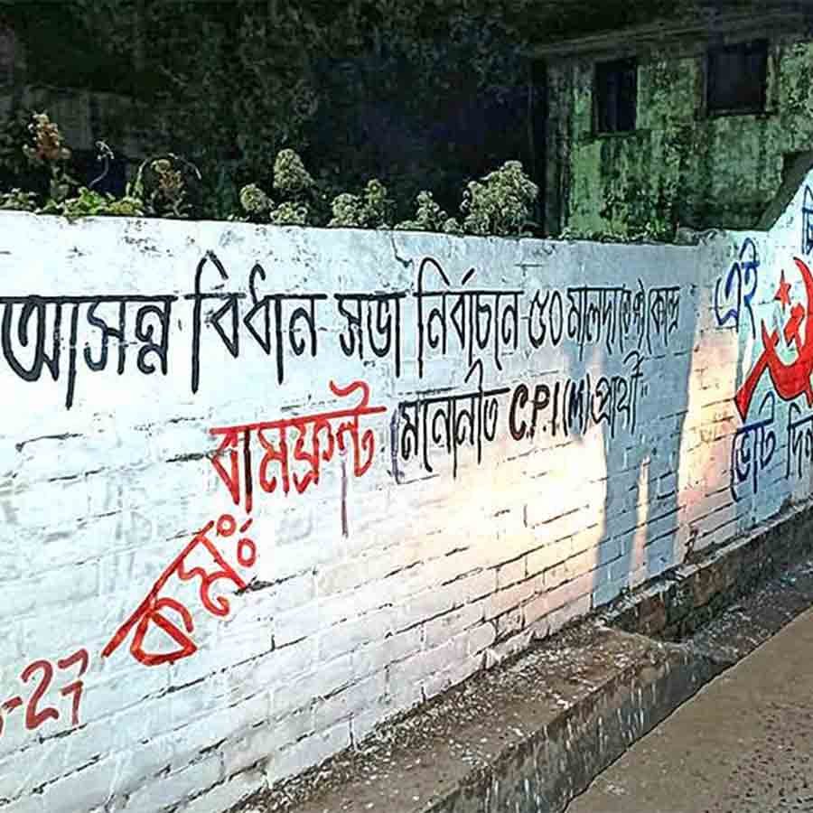 CPIM wall writing Old Malda