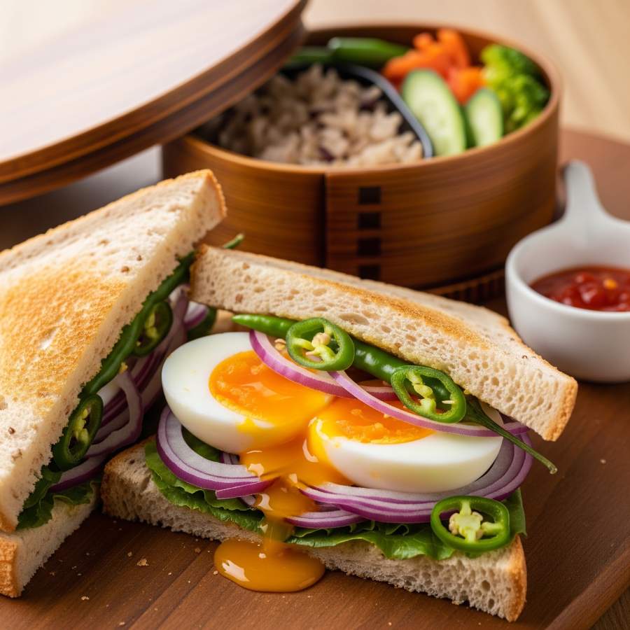 টিফিনে থাকুক ডিমের স্যান্ডউইচ।