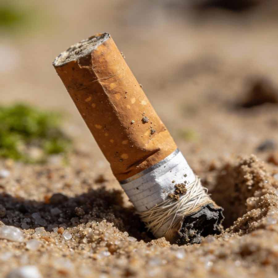 সিগারেটের ফিল্টার।