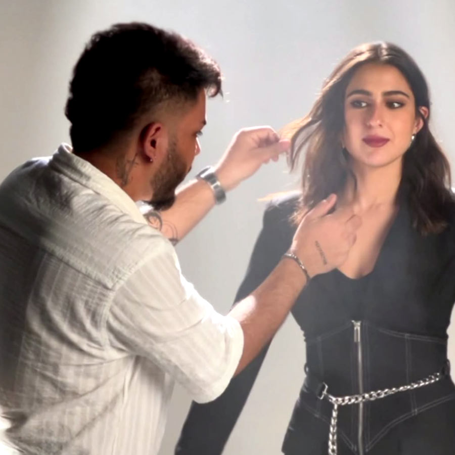 সারার সঙ্গে সৌরভ।