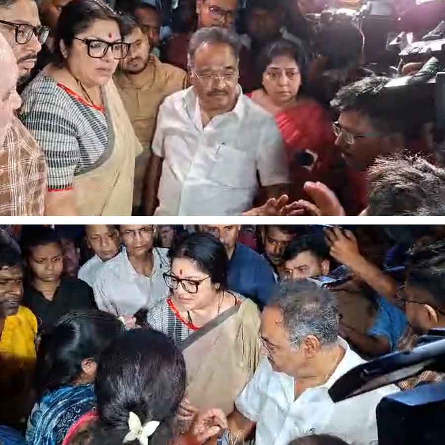 Protest of BJP workers on election candidates at Salt Lake BJP office