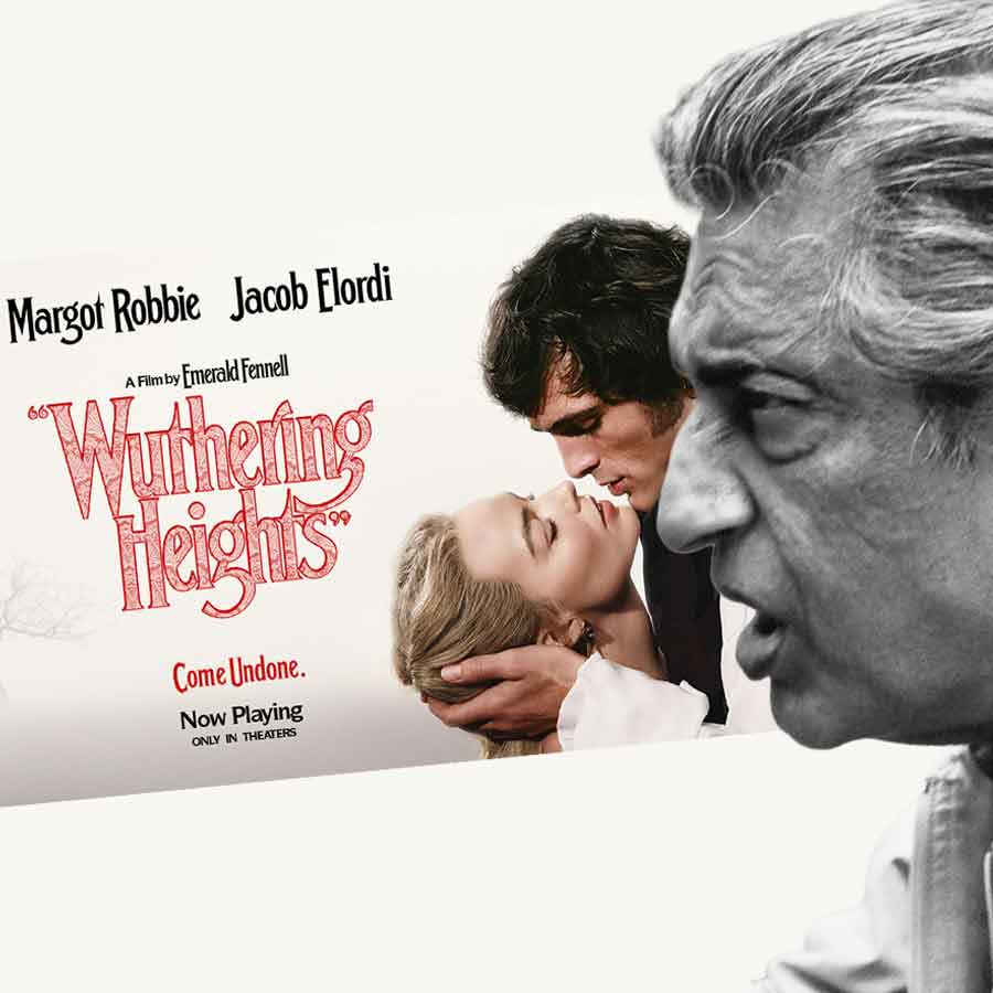 How the usage of quotation marks in the title of the movie Wuthering Heights by Emerald Fennel justifies the departure from the original text dgtl