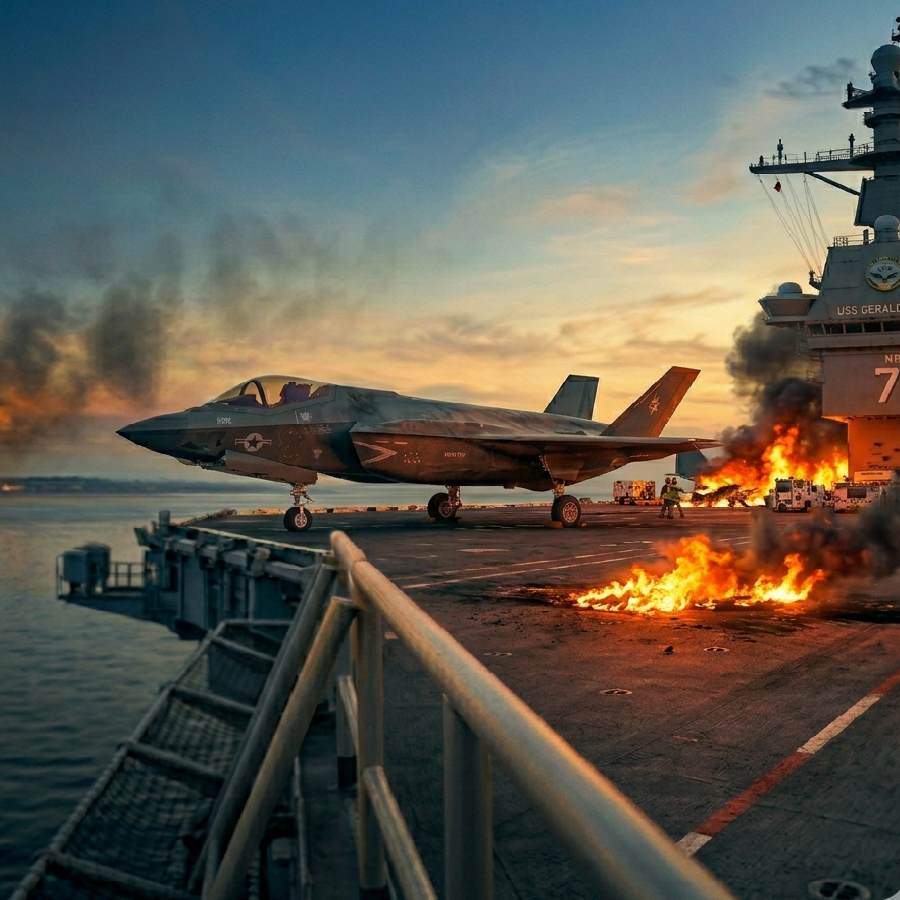Sailors may responsible for USS Gerald R Ford fire incident in Red Sea, US Navy investigating