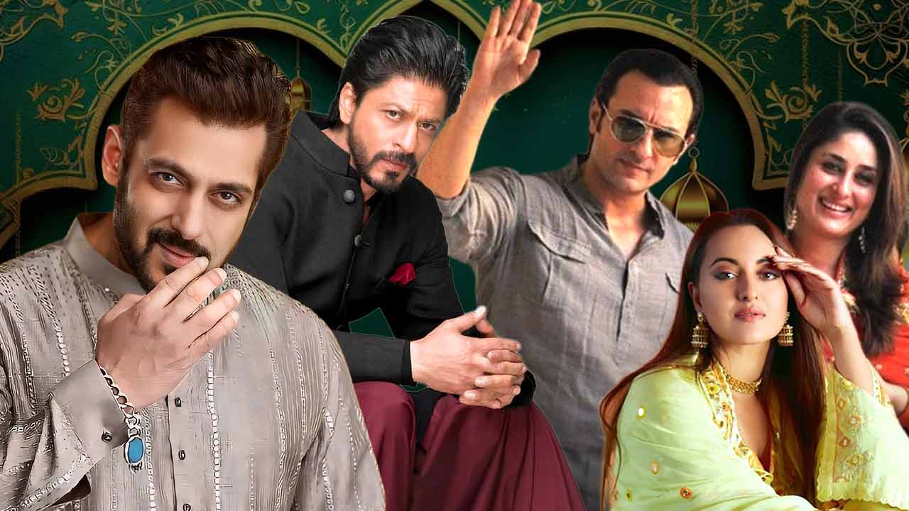 বলিউড তারকাদের ইদ উদ্‌যাপন।