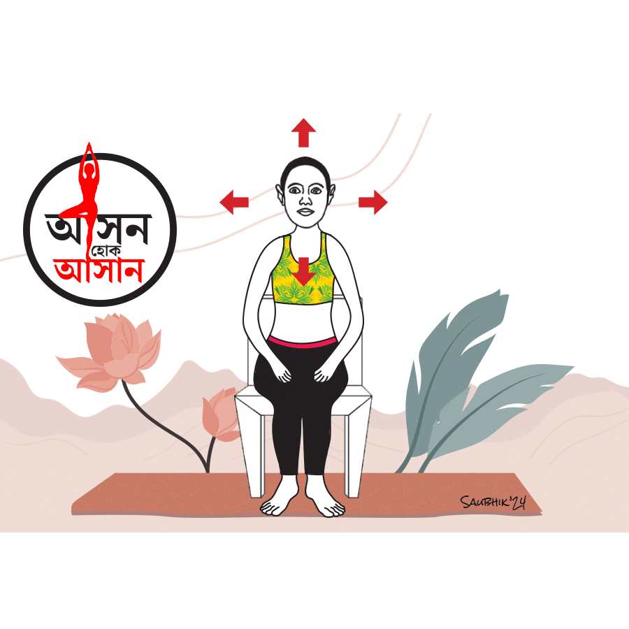 What are the health benefits of Greeva Sanchalan yoga pose dgtl