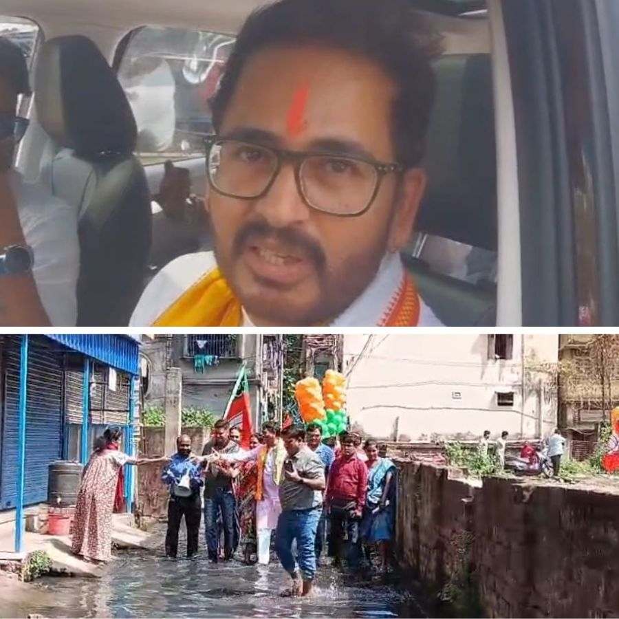 (বাঁ দিকে) হিরণ চট্টোপাধ্যায়। (ডান দিকে) সঞ্জয় সিংহ।