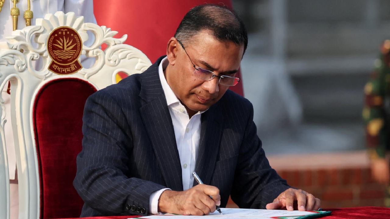 বাংলাদেশের প্রধানমন্ত্রী তারেক রহমান।