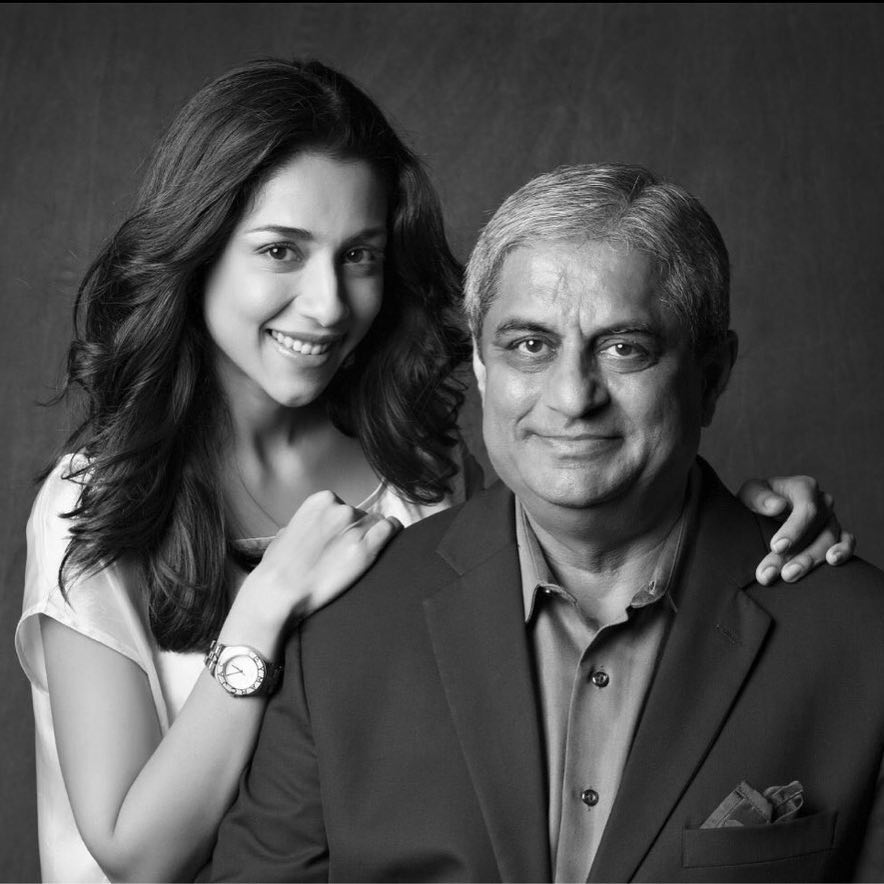 Amrita Puri with her father Aditya Puri