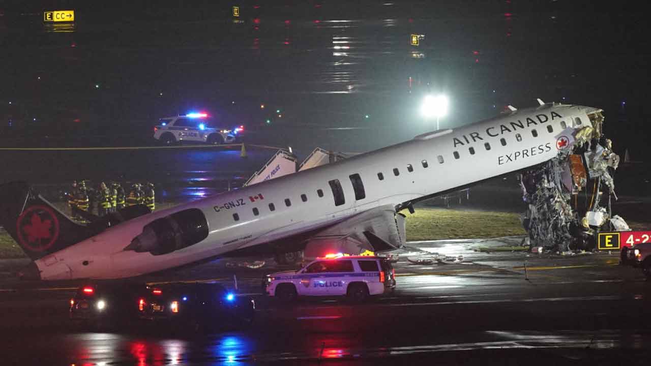 LaGuardia ATC panics as Air Canada Express plane collides with fire truck