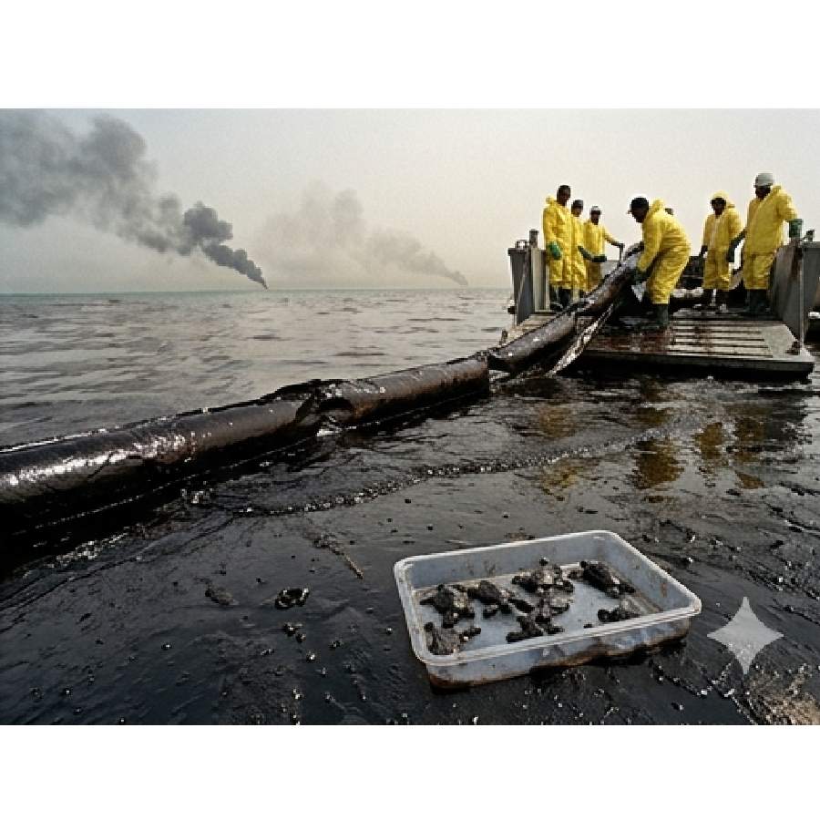 Kuwait oil well fires in 1991