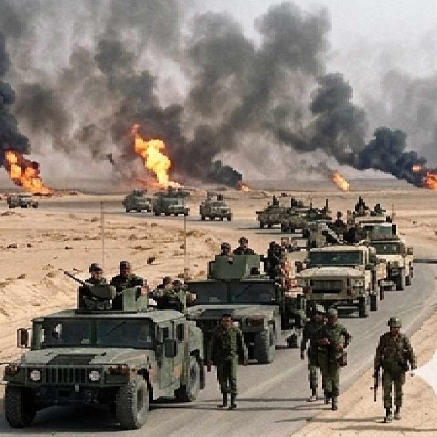 Kuwait oil well fires in 1991