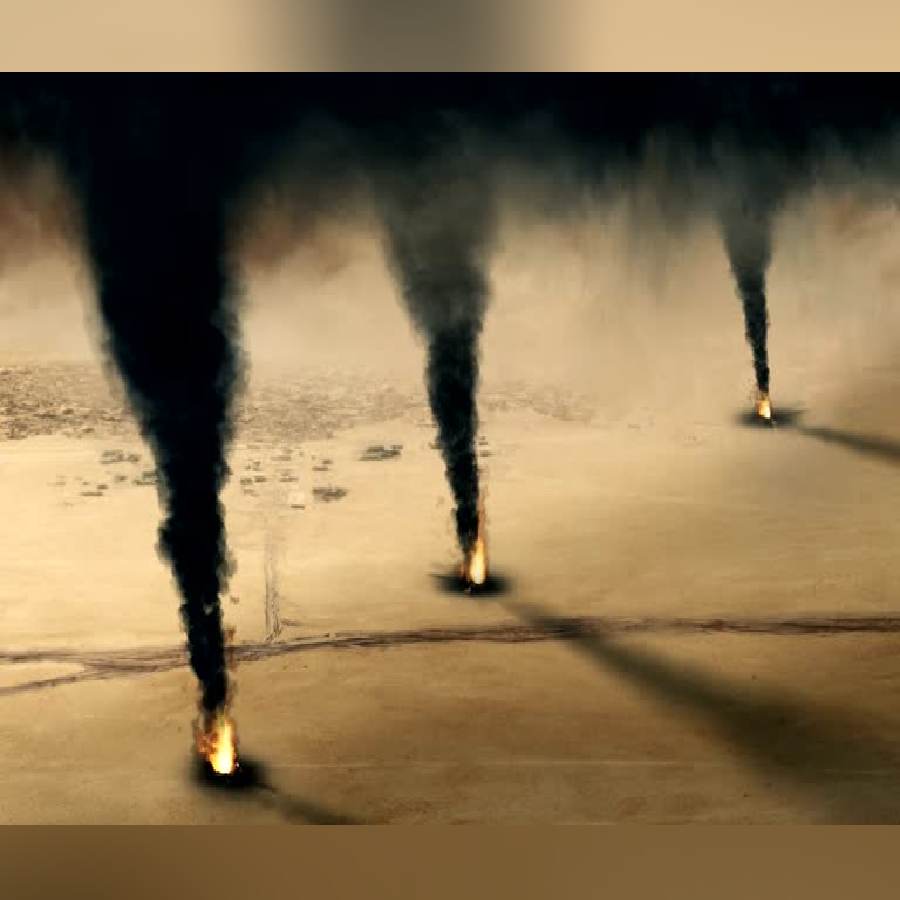 Kuwait oil well fires in 1991