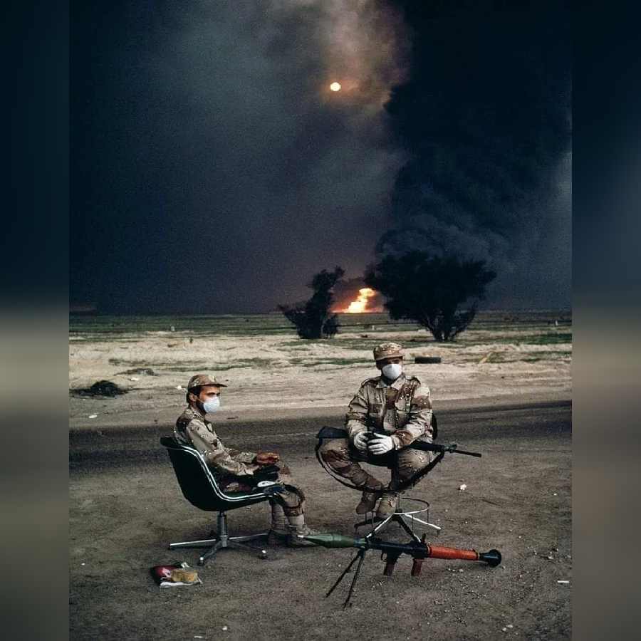 Kuwait oil well fires in 1991