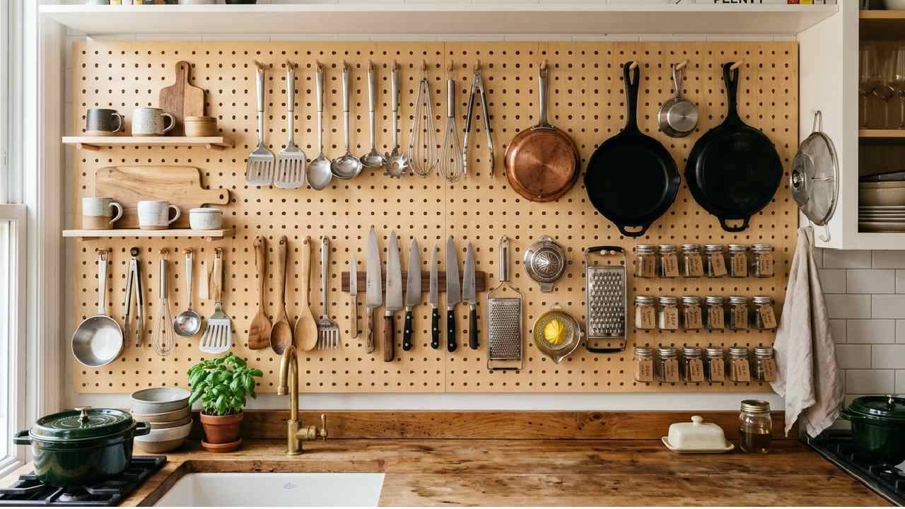 রান্নাঘরের দেওয়াল হোক পেজবোর্ডের।