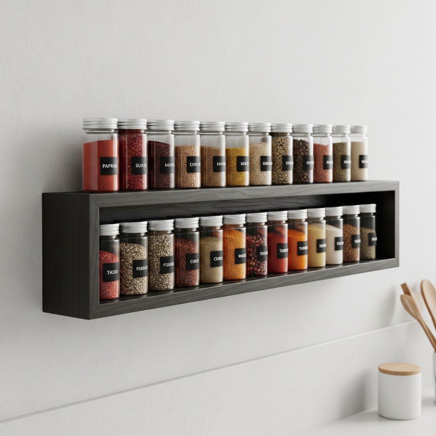 ছোট তাকেও মশলাপাতি সাজিয়ে রাখতে পারেন।